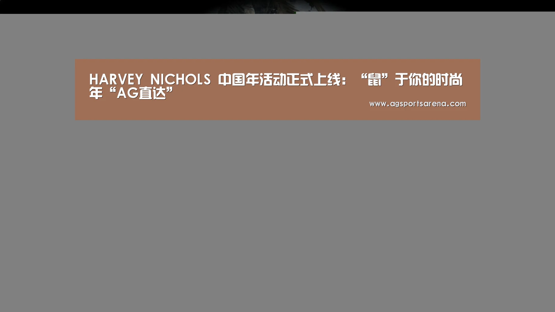 HARVEY NICHOLS 中国年活动正式上线:“鼠”于你的时尚年“AG直达”(图3) AG真人